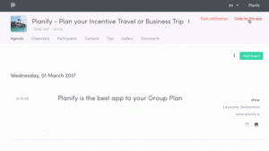 change code planify, MICE plan, travel business, Planify, Group Travel Itinerary Solution