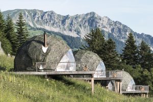 Whitepod hotel in summer, Planify, Group Travel Itinerary Solution